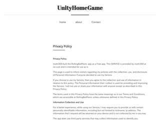 UnityGameContact_Information