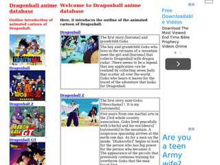 Dragonball anime database
