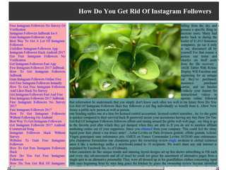 All You Have To Know About Instagram Followers