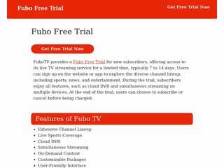 Fubo Free Trial: Experience Live Streaming with FuboTV