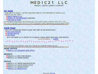 MEDIC21 LLC HOMEPAGE