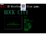 MSX2 3D Wireframe Action game ROCKCITY