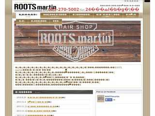 美容室　ROOTS martin のホームページ　　