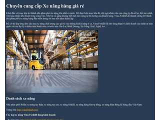 Cung c?p xe nâng