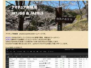 アマチュア無線局　JK1JGG & JA2RLS/1