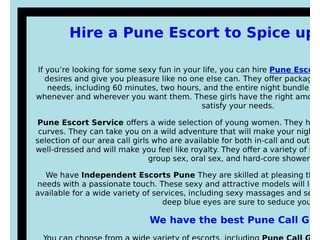Welcome to the universe of Pune Escorts