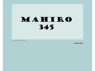 mahiroのホームページ