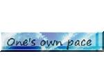 One's own pace