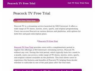 Peacock TV Free Trial | How to Get Peacock TV Premium for free
