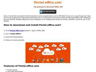 Portal.office.com  - The gateway to Microsoft Office 365