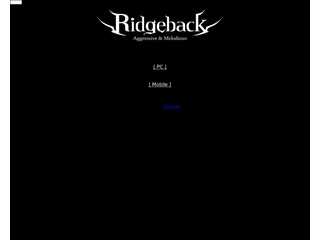 Ridgeback official web site