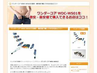 ワンダーコア WDC-WS01を激安・最安値で購入できるお店はココ！
