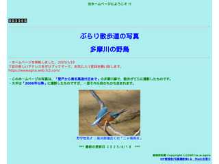 多摩川の野鳥ーアギラのホームページ